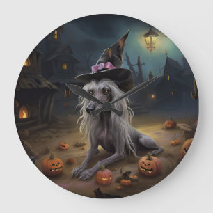 Kinesisk naken pumpa Halloween läskig Stor Klocka
