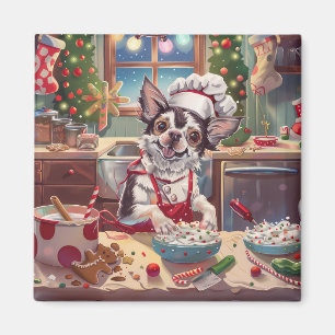 Kinesisk nakenhund Julbakning: Festiv jul Magnet
