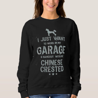 Kinesisk Nakenhund Pappa Garage Män Hänger T Shirt