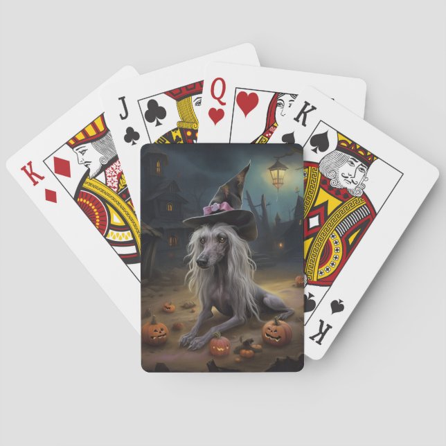 Kinesisk nakenpumpa Halloween läskig  Casinokort (Baksidan)
