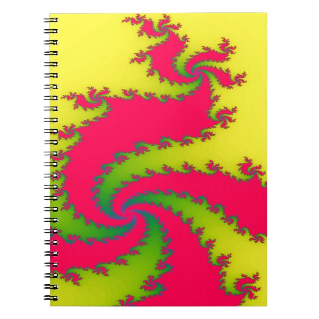 Kinesisk nyårsaftonisk fractal bärbar dator anteckningsbok (Framsidan)