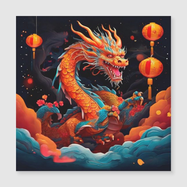 Kinesisk nyårsfärgad drake (Framsida)
