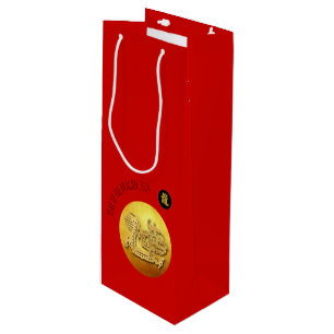 Kinesisk nyårsfärgad gyllene dryck 2024 WGB