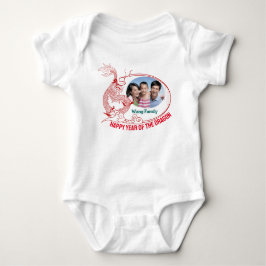 Kinesisk nyårsfoto i baby t shirt