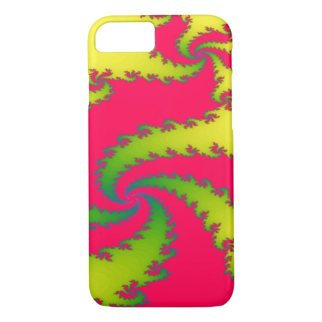 Kinesisk nyårshandling Fractal iphone case Case-Mate iPhone Skal (Baksida)