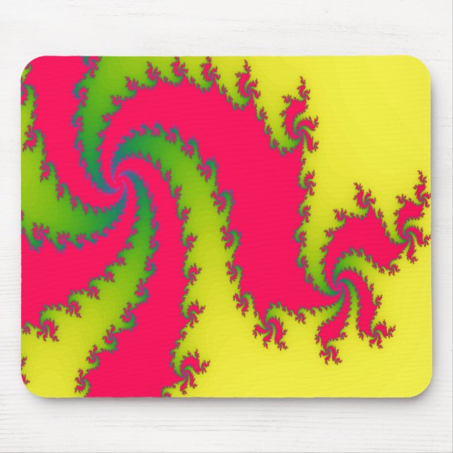 Kinesisk nyårshandling Fractal Mousepad Musmatta (Framsidan)