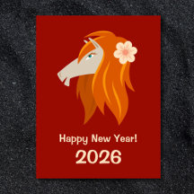 Kinesisk nyårshäst 2026 Zodiac