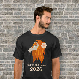Kinesisk nyårshäst 2026 Zodiac Manar T Shirt