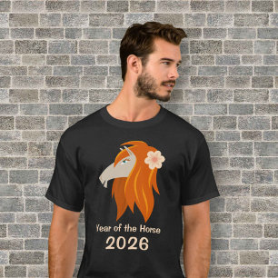 Kinesisk nyårshäst 2026 Zodiac Manar T Shirt