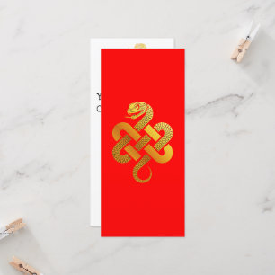 Kinesisk nyårsjubileum 2025 Guld SNAKE 中 国 传 统 新 年