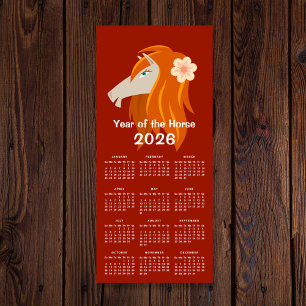 Kinesisk nyårskalender för Zodiac Horse 2026