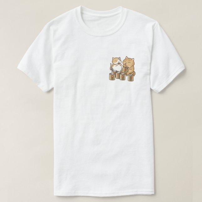 Kinesisk nyårskat Skapar traditionell Kuih Kapit T Shirt (Design framsida)