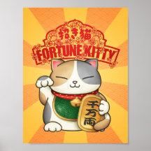 Kinesisk nyårskvot Calico Lucky Cat
