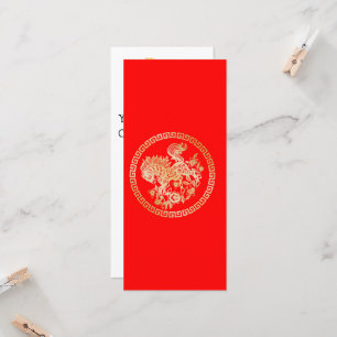 Kinesisk nyårslunär 2026 Guld HORSE 中 国 传 统 新 年