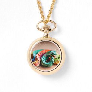 Kinesisk nyårsnake Origami Zodiac Birthday NW3 Armbandsur