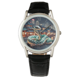 Kinesisk nyårsnake Origami Zodiac Birthday WC1 Armbandsur