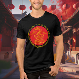 Kinesisk nyårsnäring under året för ormen t shirt