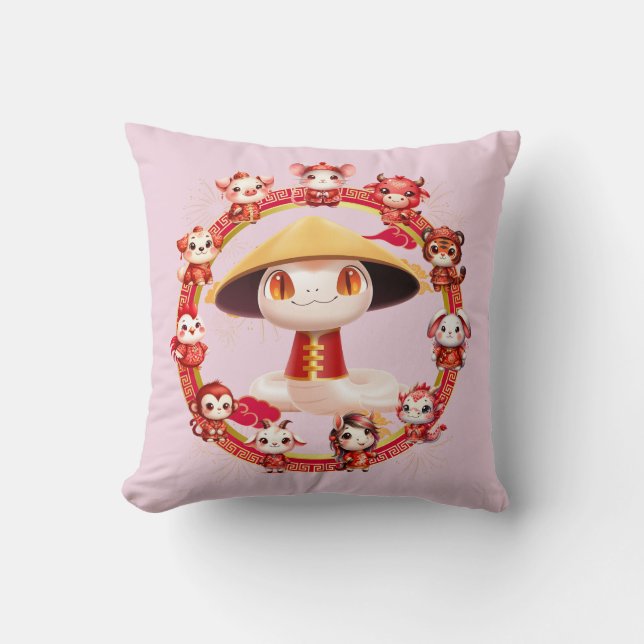 Kinesisk nyårsnorm 3 kudde (Framsida)