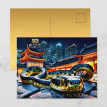 Kinesisk nyårsnos 2025 HPostC i lycklig