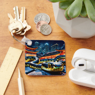 Kinesisk nyårsnoting 2025 BSqK i lycklig Nyckelring