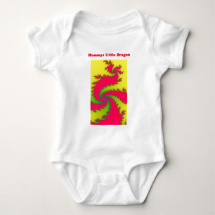 Kinesisk nyårsryttare Fractal Anpassningsbar Baby T Shirt