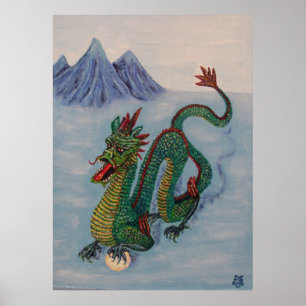 Kinesisk ödedrake poster