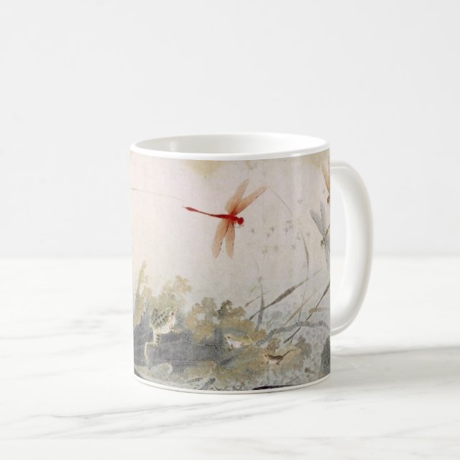 Kinesisk orientalisk konst från hösten i tidigt kaffemugg (Framsida höger)