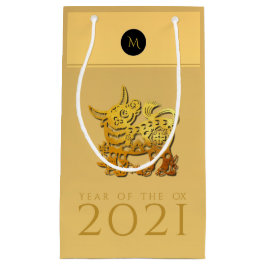 Kinesisk Ox Year 2021 Elegant Monogram SGB