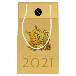 Kinesisk Ox Year 2021 Elegant Monogram SGB