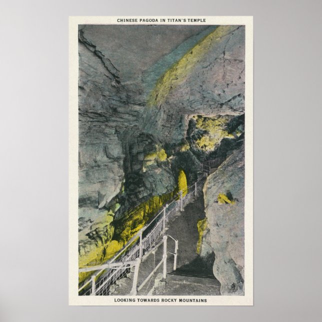 Kinesisk Pagoda i Titans tempel Poster (Framsidan)