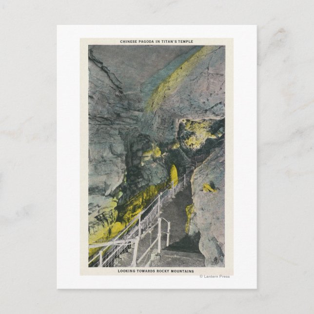 Kinesisk Pagoda i Titans tempel Vykort (Framsida)