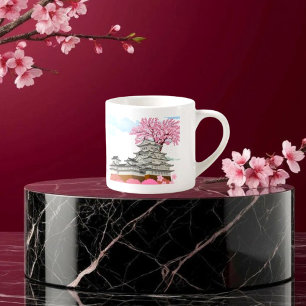 Kinesisk palats med Sakura Träd - Elegant Orienta Espressomugg