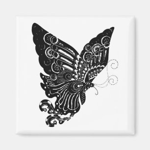 Kinesisk Papper-Cut fjärilsdesign - magnet
