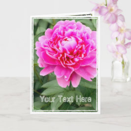 Kinesisk peony [hälsningskort] カ ー kort