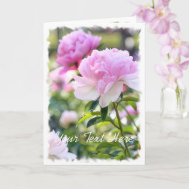 Kinesisk peony [hälsningskort] カ ー kort