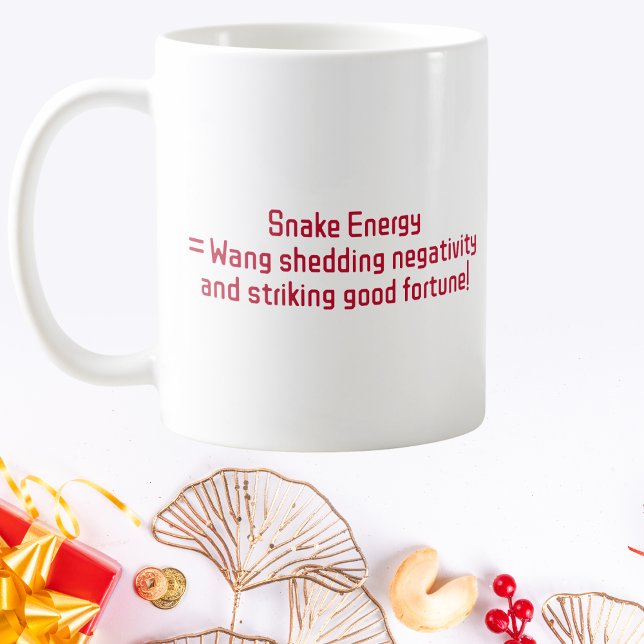 Kinesisk Personlig för Snake Energy nyår Kaffemugg (Skapare uppladdad)