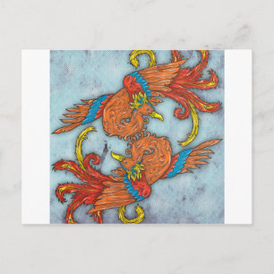 Kinesisk Phoenix Vykort