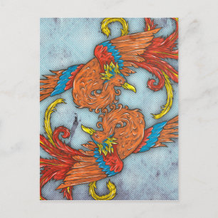Kinesisk Phoenix Vykort