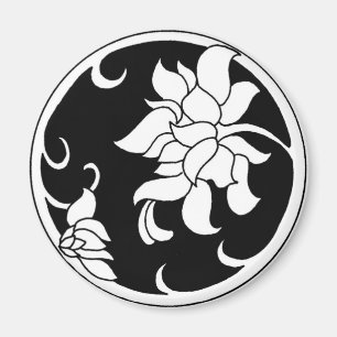 Kinesisk pionblomma - magnet
