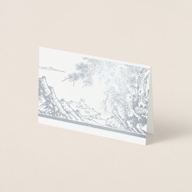 Kinesisk poetfilosof Foil Card Folierat Kort (Framsida)