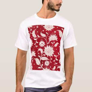 Kinesisk porslinimitation: blommigt t shirt