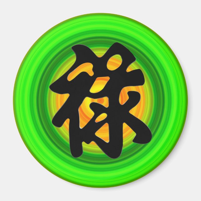 Kinesisk "PROSPERITY"-magnet Magnet (Framsidan)