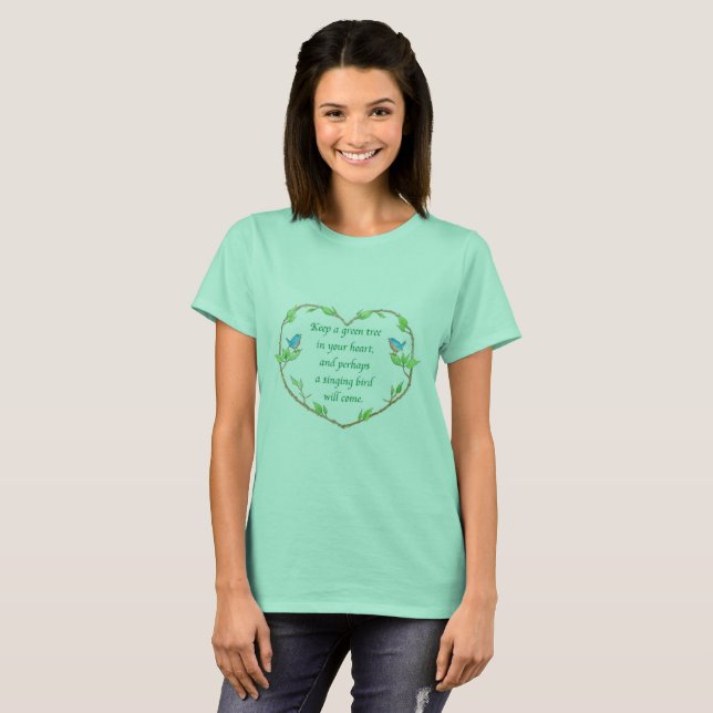 Kinesisk Proverbutslagsplats Tee Shirt (Hel framsida)