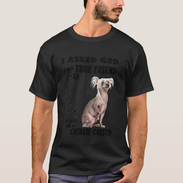 Kinesisk rastlös pu, Mamma Pappa Costume Hairless  T Shirt (Framsida)