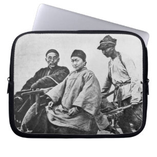 Kinesisk rickshaw, c.1870 (b-/wfotoet) laptop fodral