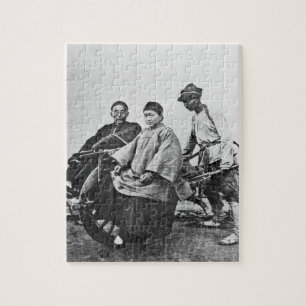 Kinesisk rickshaw, c.1870 (b-/wfotoet) pussel