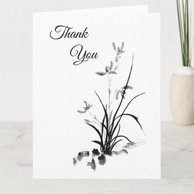 Kinesisk ris - bw kort (Framsida)