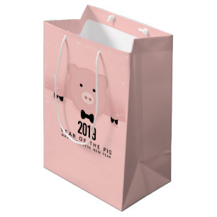Kinesisk Rosa Gris Cute-kinesiska nyår 2019