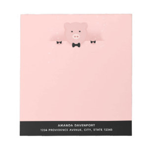 Kinesisk Rosa Gris Cute-kinesiska nyår 2019 Anteckningsblock