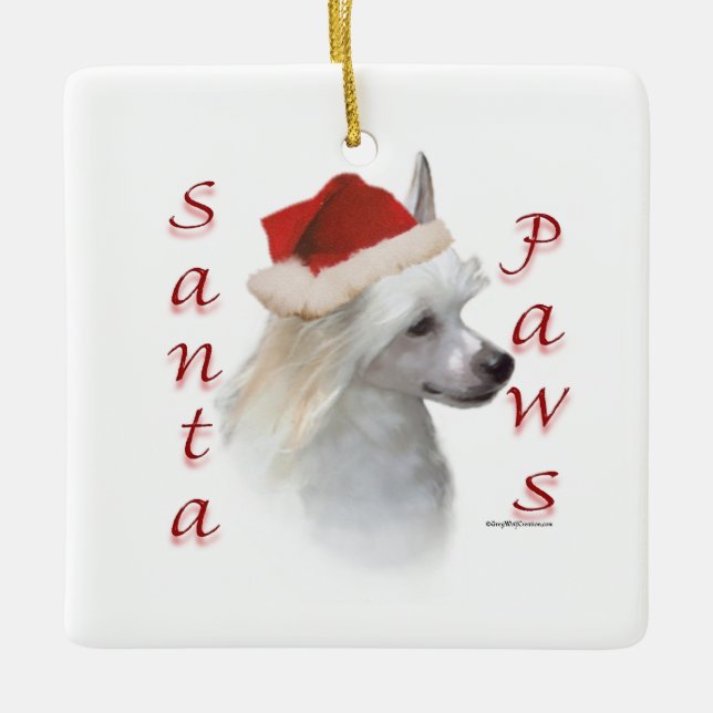 Kinesisk rostad (pulver) Santa Tassar Julgransprydnad Keramik (Framsida)